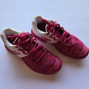AS-NEW Babolat Propulse Women’s Tennis Pickleball Shoes Size 8.5 Pink/White